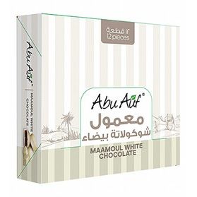 Abu Auf White Chocolate Coated Mamoul Stuffed with Medjoul Dates