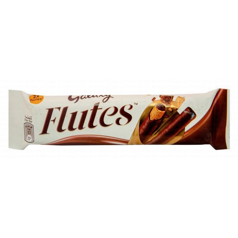 Galaxy Flutes Milk Chocolate Coated Wafer Rolls (2 Pieces)