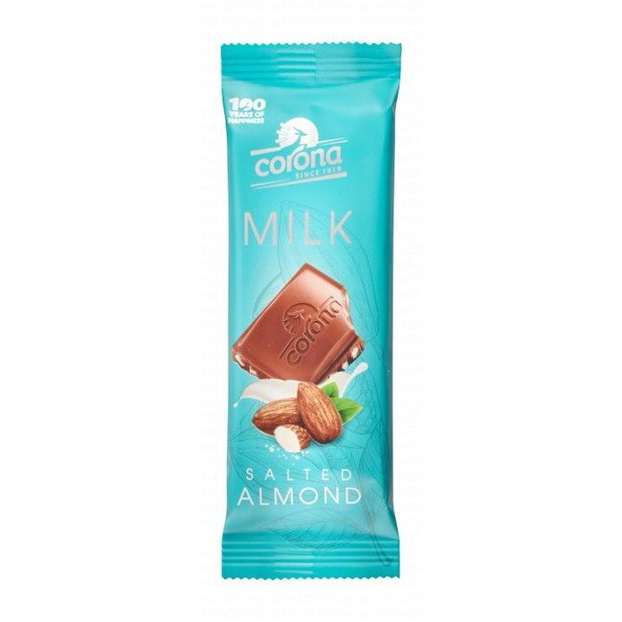 Corona Milk Chocolate Bar with Salted Almonds - trans fat free, palm oil free