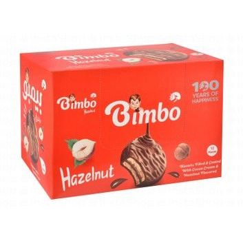 Bimbo Vanilla Biscuits Filled & Coated with Cocoa Cream & Hazelnuts