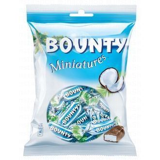 Bounty Miniatures Milk Chocolate Bars Filled with Coconut (14 Pieces)