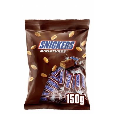 Snickers Miniatures Chocolate Bites Filled with Caramel & Peanuts (14 Pieces)