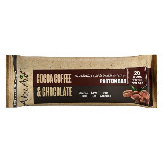 Abu Auf 20g Protein Bar with Cocoa Coffee Chocolate - gluten free, low fat