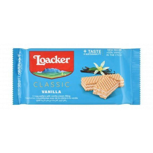 Loacker Classic Crispy Wafers Filled with Vanilla Cream - no added flavorings, no added colors