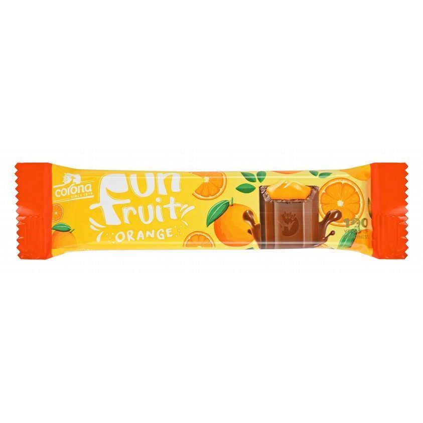 Corona Chocolate Bar Filled with Orange Cream