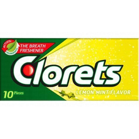 Clorets Chewing Gum Lemon Mint flavor