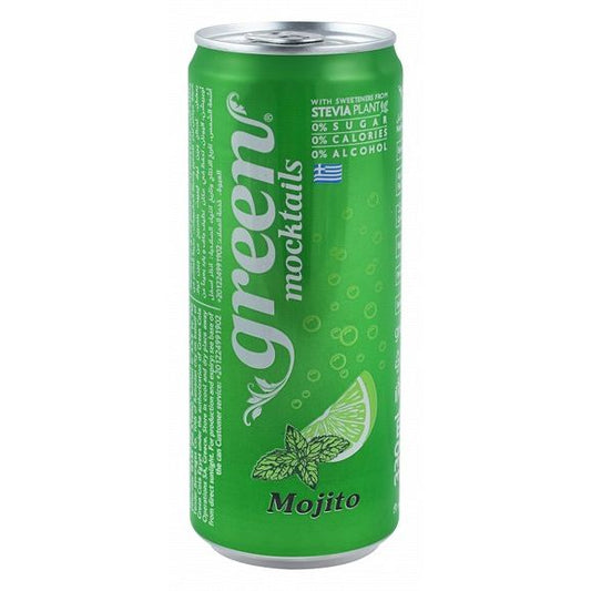 Green Mocktails Non-Alcoholic Mojito Drink with Stevia - sugar free, calories free