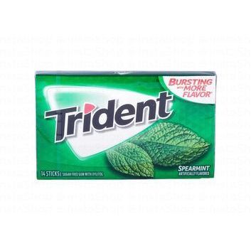 Trident Gum Spearmint Flavor - sugar free