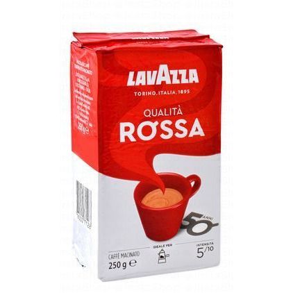 Lavazza Qualita Rossa Ground Coffee - Intensity 5