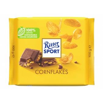 ألواح شوكولاتة بالحليب من ريتر سبورت محشوة بقطع رقائق الذرة