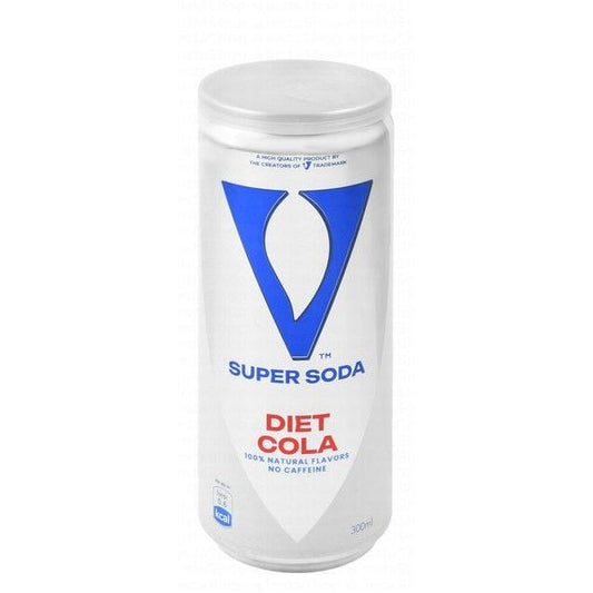 V Super Soda Diet Cola Carbonated Drink - sugar free, caffeine free, no added preservatives