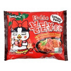 Samyang Buldak Hot Instant Stir-Fried Noodles Tomato & Chicken Flavor