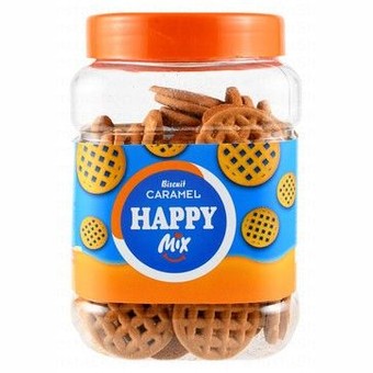 Happy Mix Caramel Biscuits - artificial colors free, preservatives free