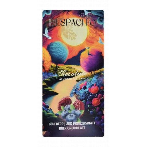 Despacito Milk Chocolate Slab with Blueberry & Pomegranate