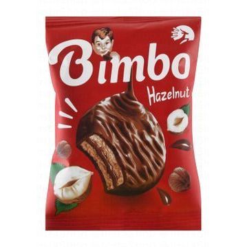 Bimbo Chocolate Coated Biscuit with Hazelnuts