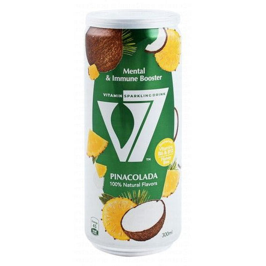 V7 Mental & Immune Booster Vitamin Sparkling Drink Pina Colada Flavor