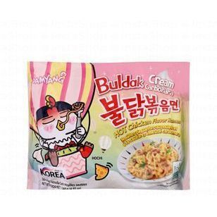 Samyang Buldak Instant Cream Carbonara Ramen Noodles Hot Chicken Flavor