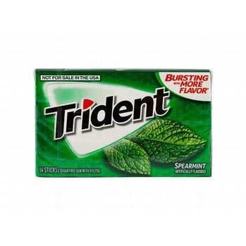 Trident Gum Spearmint Flavor (14 Pieces) - sugar free