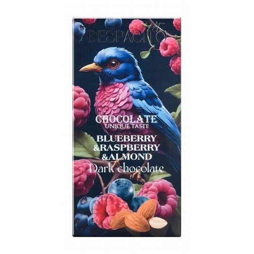 Despacito Dark Chocolate Slab with Blueberry, Raspberry & Almonds