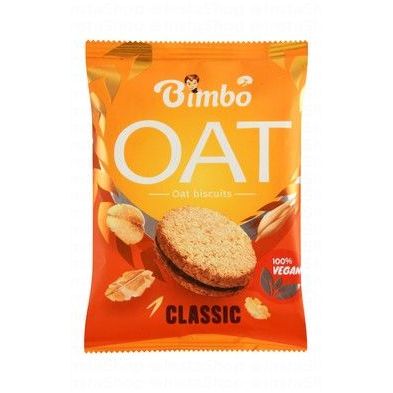 Bimbo Classic Wholegrain Oat Biscuit Filled with Cocoa Cream - vegan