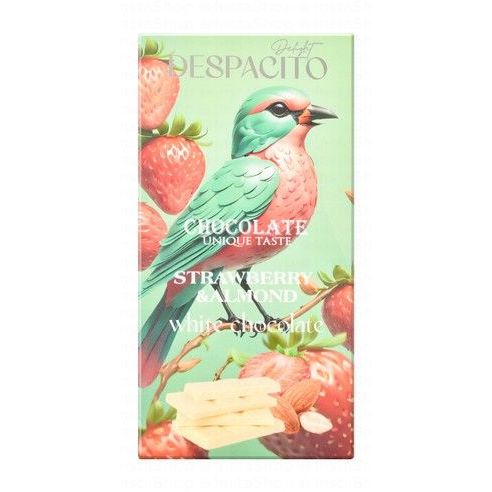 Despacito White Chocolate Slab with Strawberry & Almond