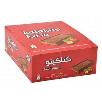 Katakito Extra Chocolate Crisp Wafers Filled with Hazelnut Cream