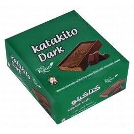 El Shamadan Katakito Dark Chocolate Coated Wafers Filled with Cream - vegan